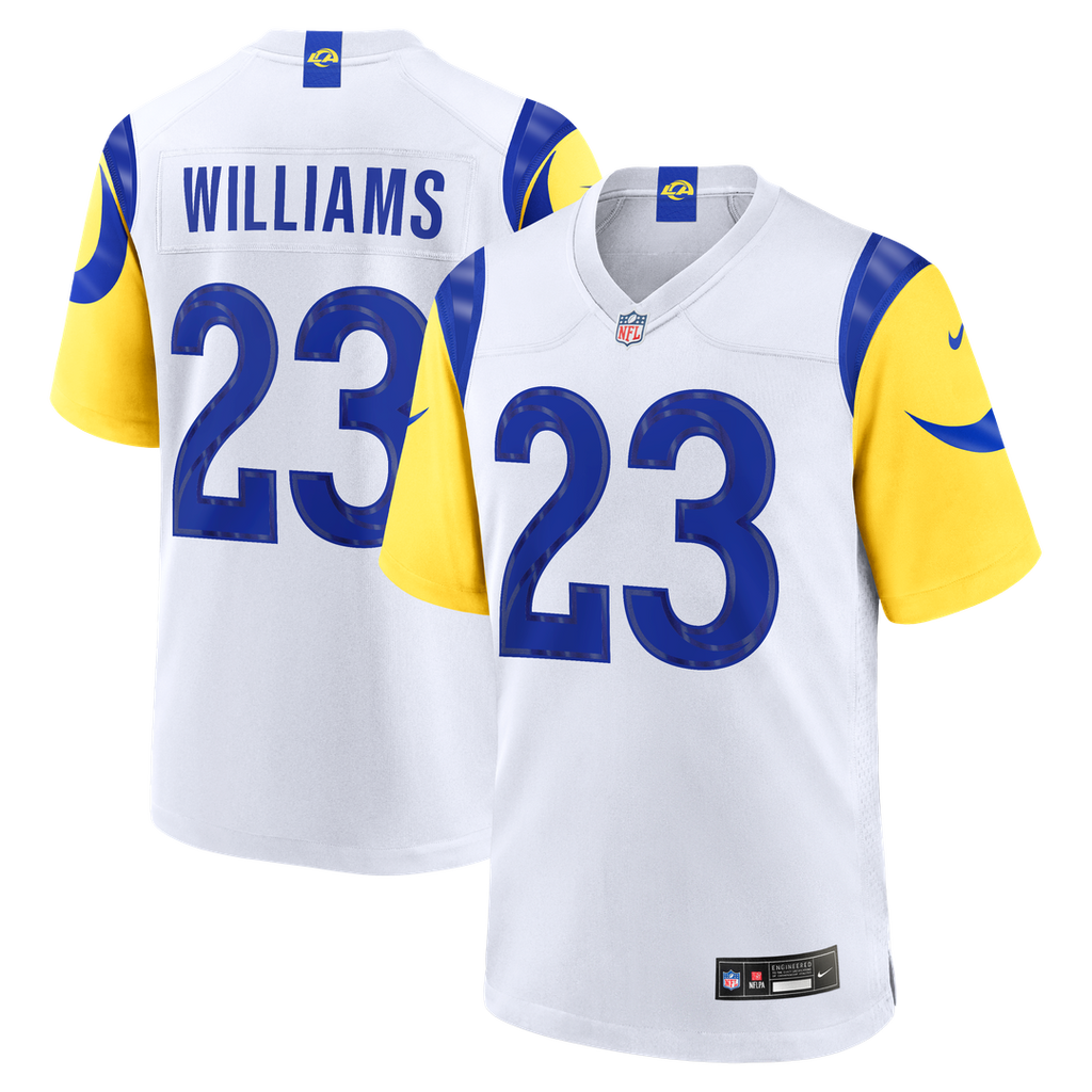 Kyren Williams Los Angeles Rams Nike White Game Player Jersey - White