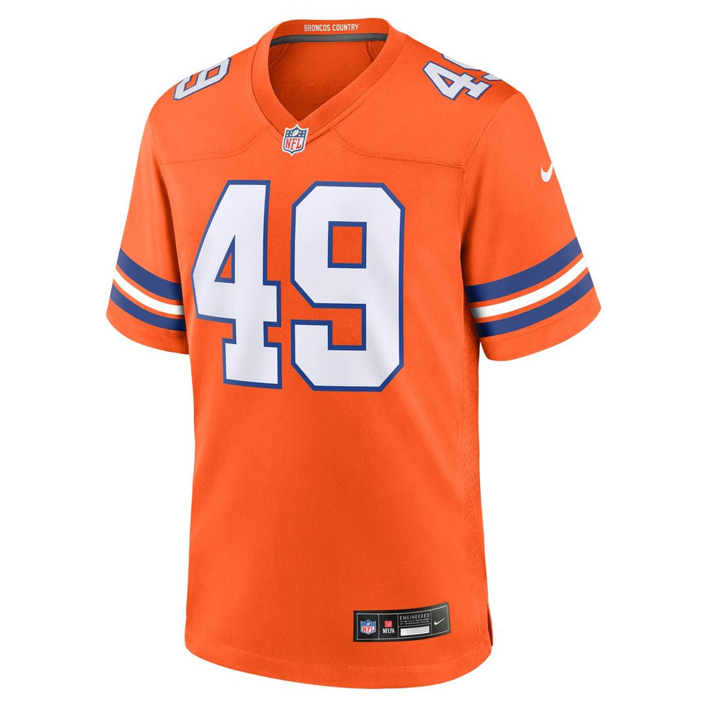 Alex Singleton Denver Broncos Nike Alternate Game Jersey - Orange