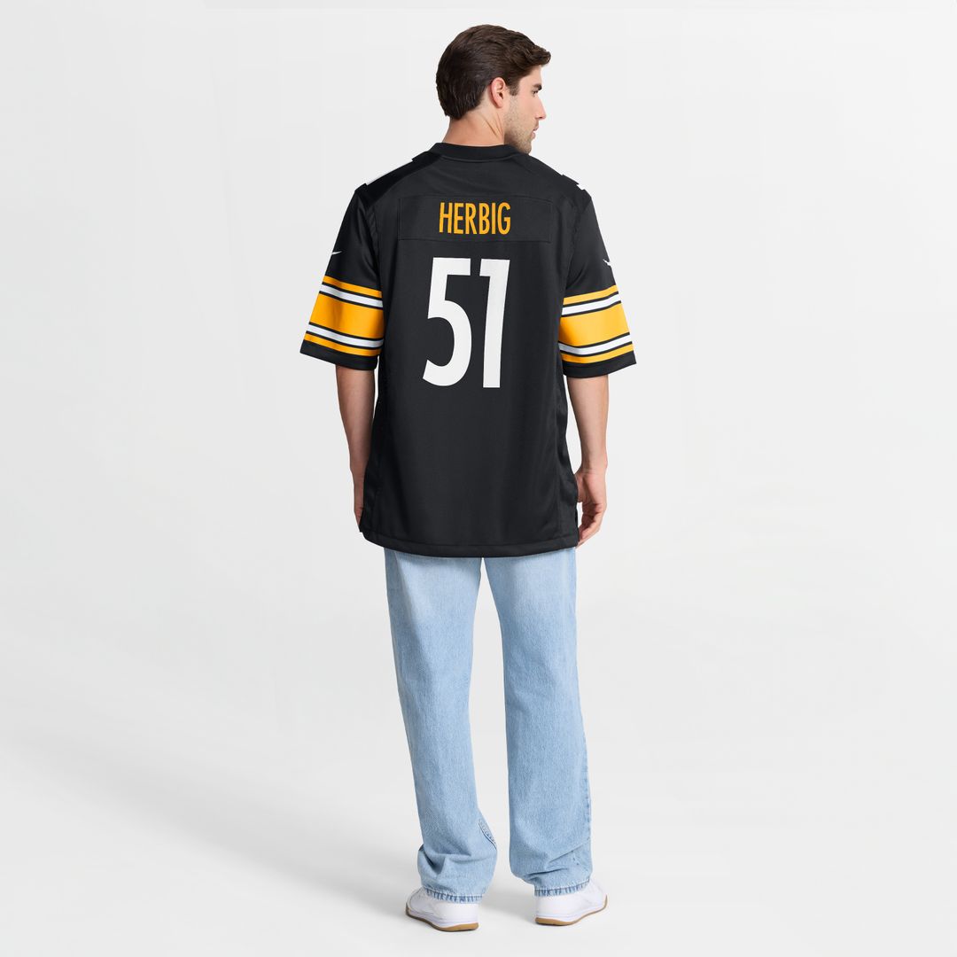 Nick Herbig Pittsburgh Steelers Nike  Game Jersey -  Black