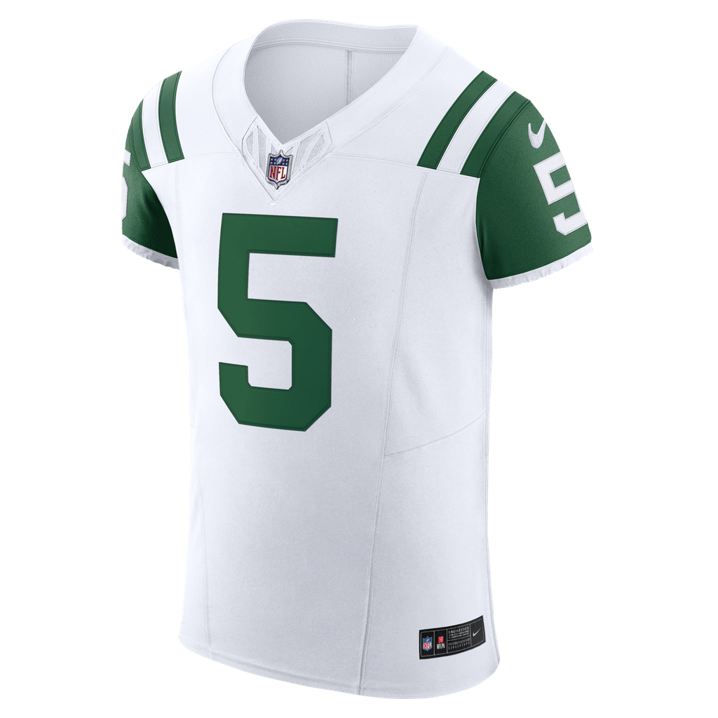 Garrett Wilson New York Jets Nike Classic Alternate Vapor F.U.S.E. Elite Jersey - White