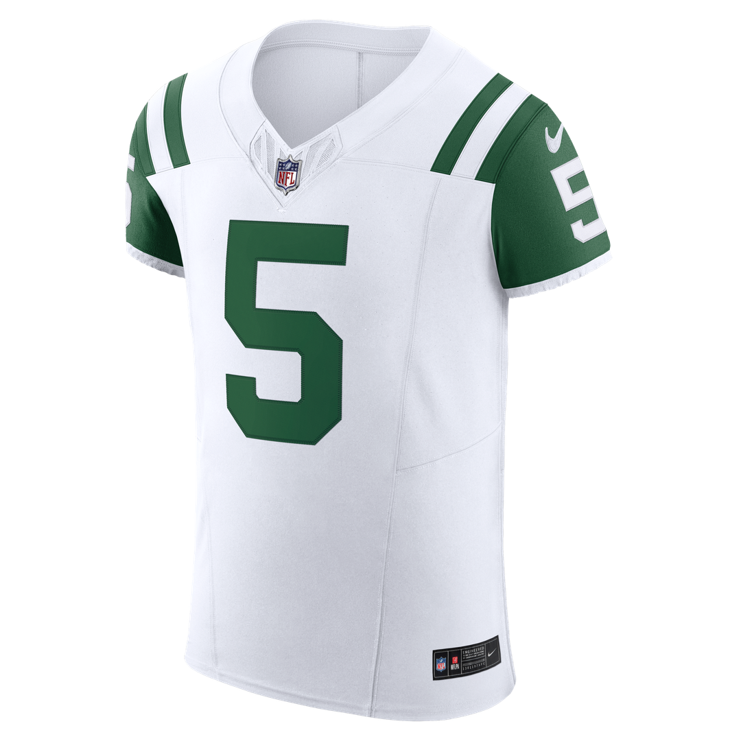 Garrett Wilson New York Jets Nike Classic Alternate Vapor F.U.S.E. Elite Jersey - White