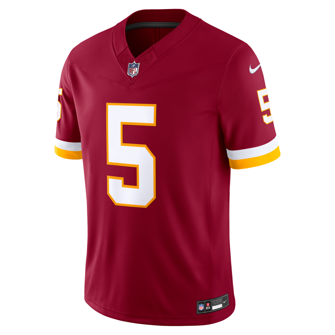 Jayden Daniels Washington Commanders Nike Vapor F.U.S.E. Stitched Limited Jersey - White