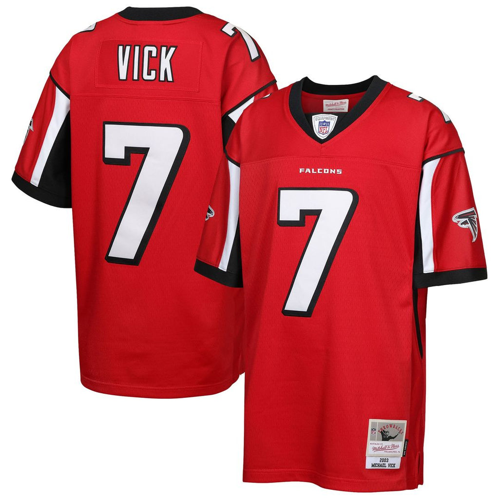 Michael Vick Atlanta Falcons Mitchell & Ness Youth 2003 Legacy Retired Player Jersey - Red