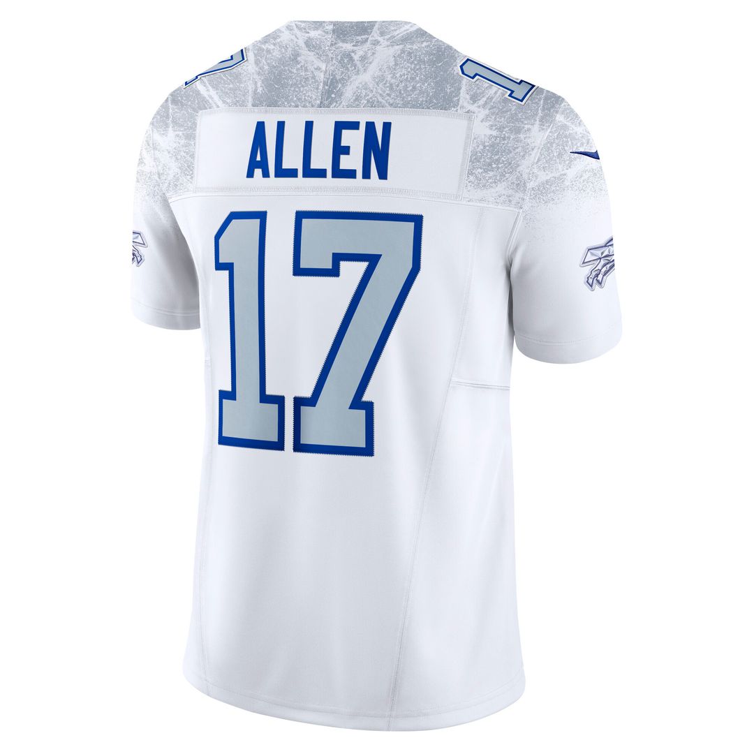 Josh Allen Buffalo Bills Nike 2025 Rivalries Collection Stitched Limited Jersey - White