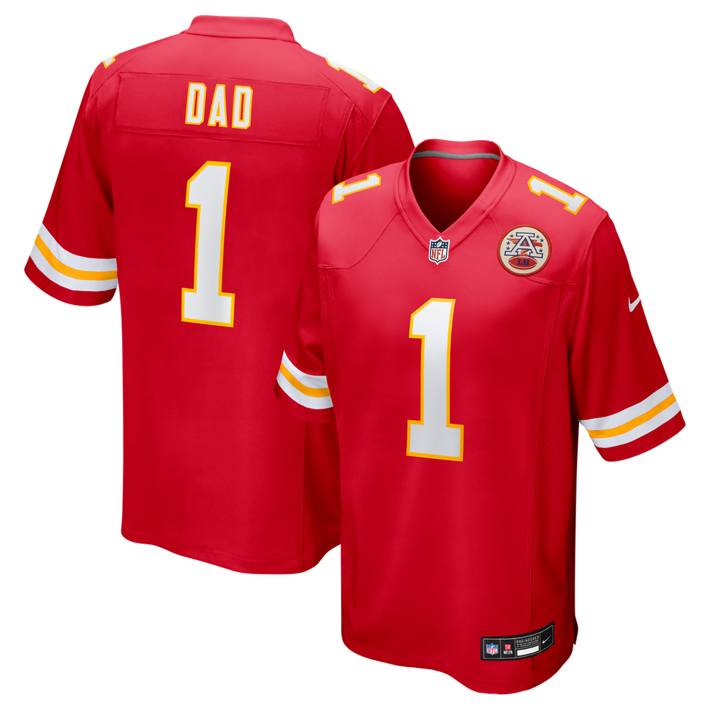 Number 1 Dad Kansas City Chiefs Nike Game Jersey - Red