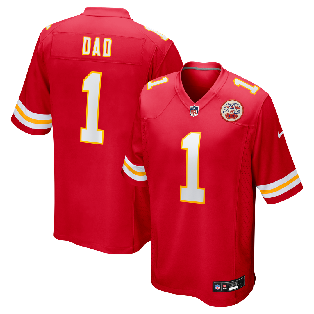 Number 1 Dad Kansas City Chiefs Nike Game Jersey - Red