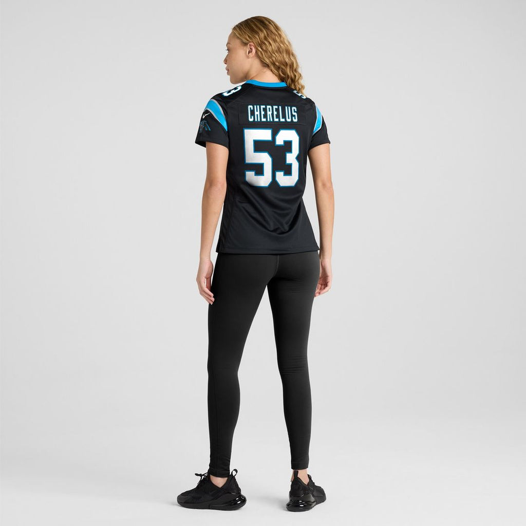 Claudin Cherelus Carolina Panthers Nike Women's Team Game Jersey -  Black