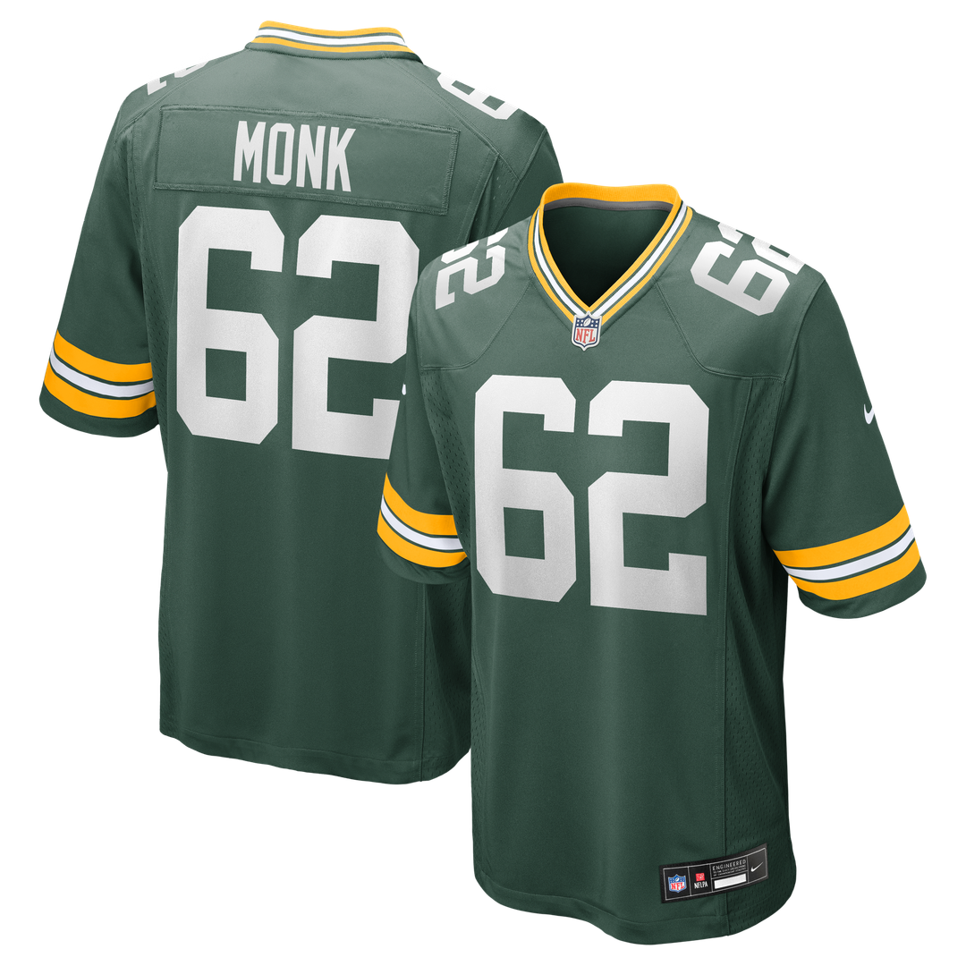 Jacob Monk Green Bay Packers Nike  Game Jersey -  Green
