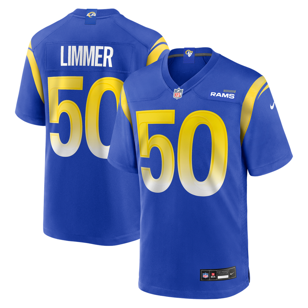 Beaux Limmer Los Angeles Rams Nike Team Game Jersey -  Royal