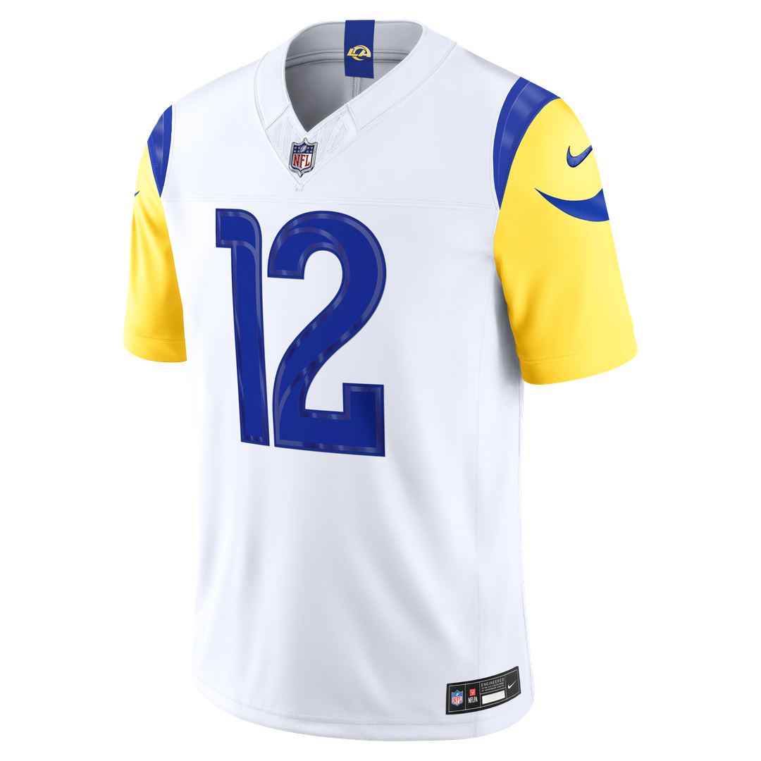 Puka Nacua Los Angeles Rams Nike Vapor F.U.S.E. Stitched Limited Jersey - White