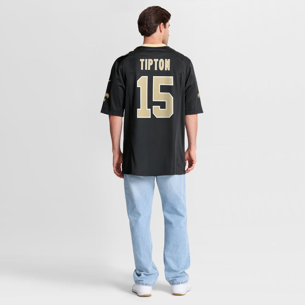 Mason Tipton New Orleans Saints Nike Team Game Jersey -  Black