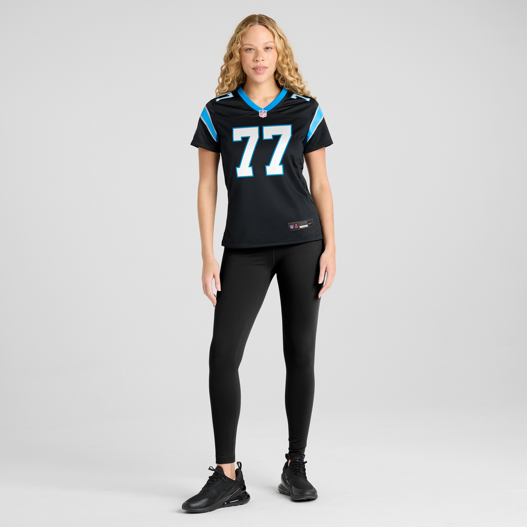 Luke Fortner Carolina Panthers Nike Women's Team Game Jersey -  Black