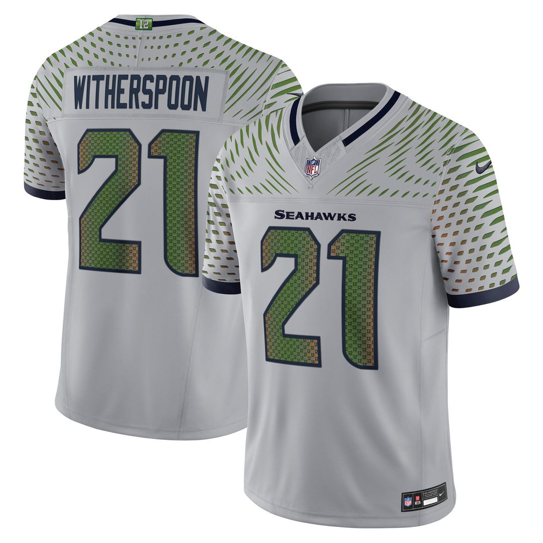 Devon Witherspoon Seattle Seahawks Nike 2025 Rivalries Collection Stitched Limited Jersey - Wolf Gray