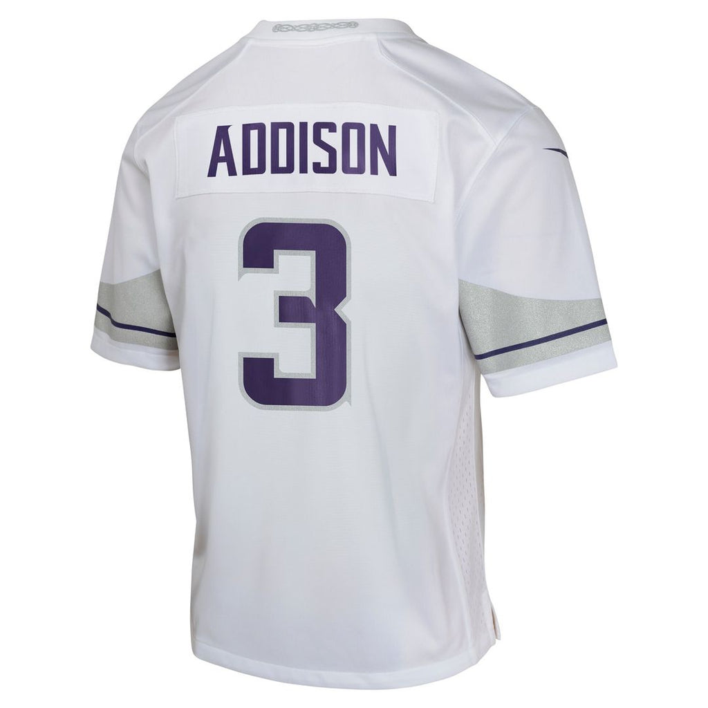 Jordan Addison Minnesota Vikings Nike Youth Game Jersey - White