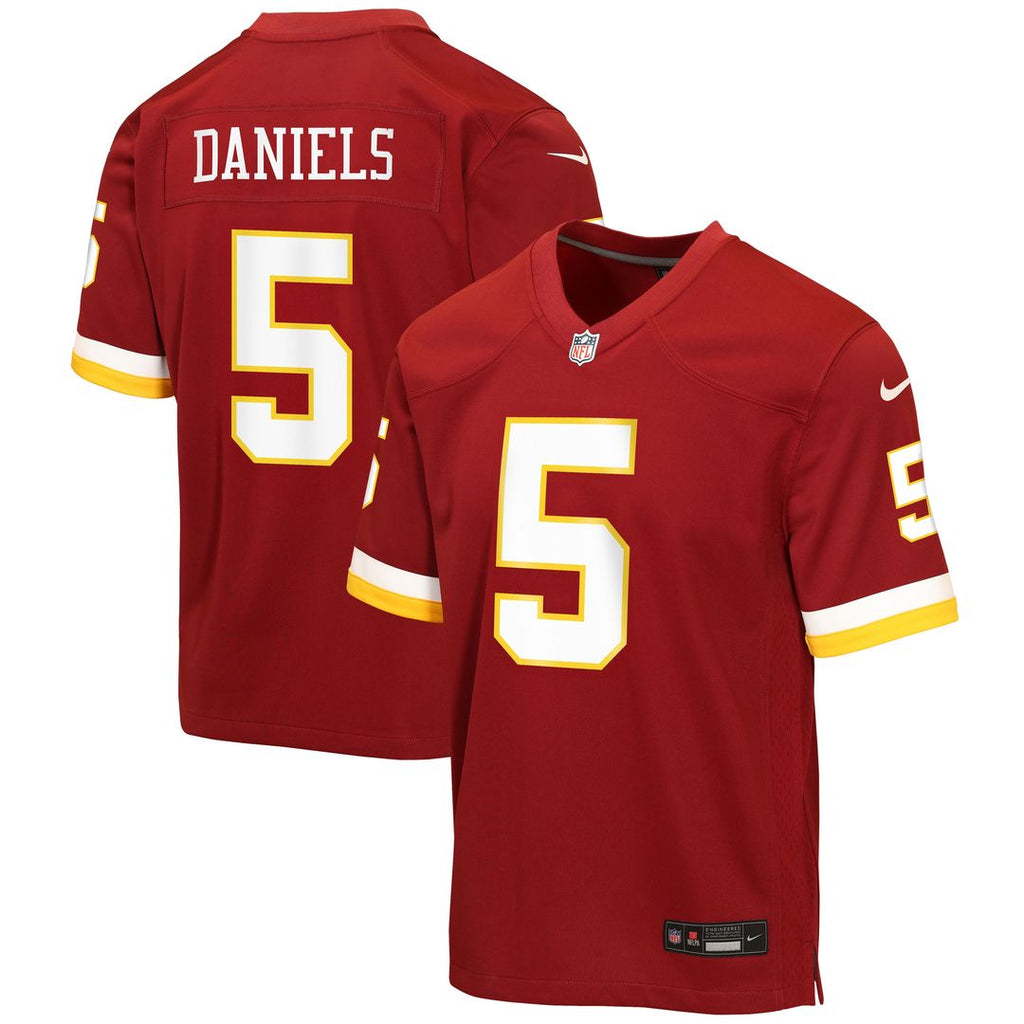 Jayden Daniels Washington Commanders Nike Youth Game Jersey - Burgundy