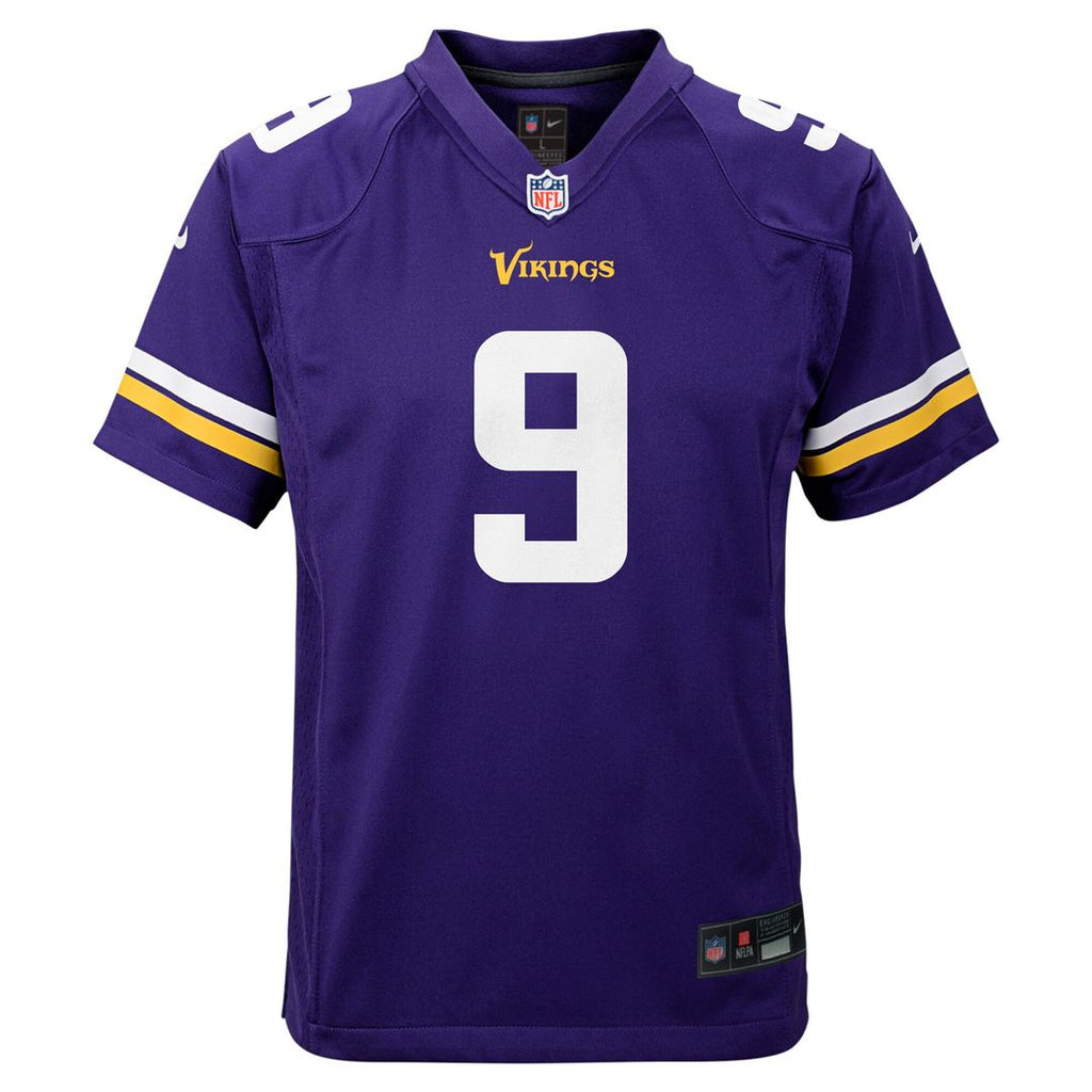 J.J. McCarthy Minnesota Vikings Nike Youth Game Jersey - White
