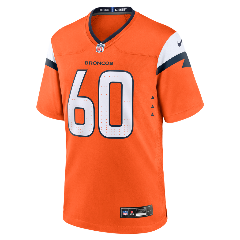 Luke Wattenberg Denver Broncos Nike Team Game Jersey -  Orange