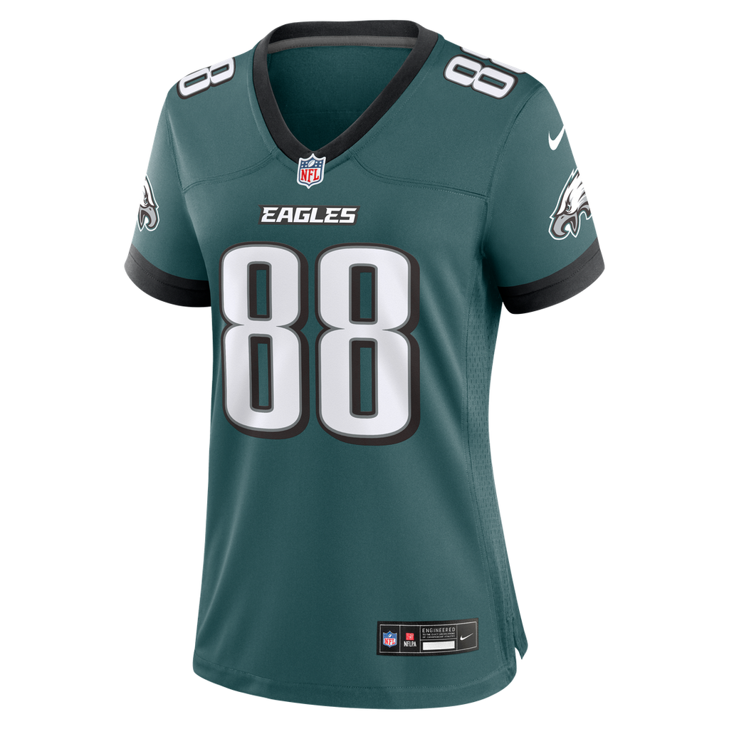Dallas Goedert Philadelphia Eagles Nike Women's Team Game Jersey -  Midnight Green