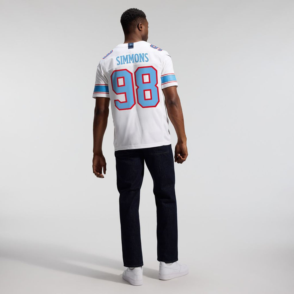 Jeffery Simmons Tennessee Titans Nike Vapor F.U.S.E. Stitched Limited Jersey - White