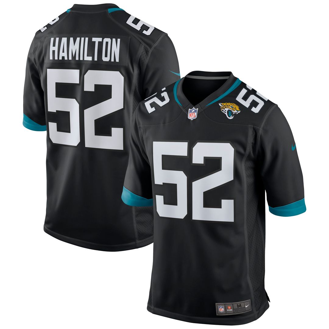 DaVon Hamilton Jacksonville Jaguars Nike Game Jersey - Teal