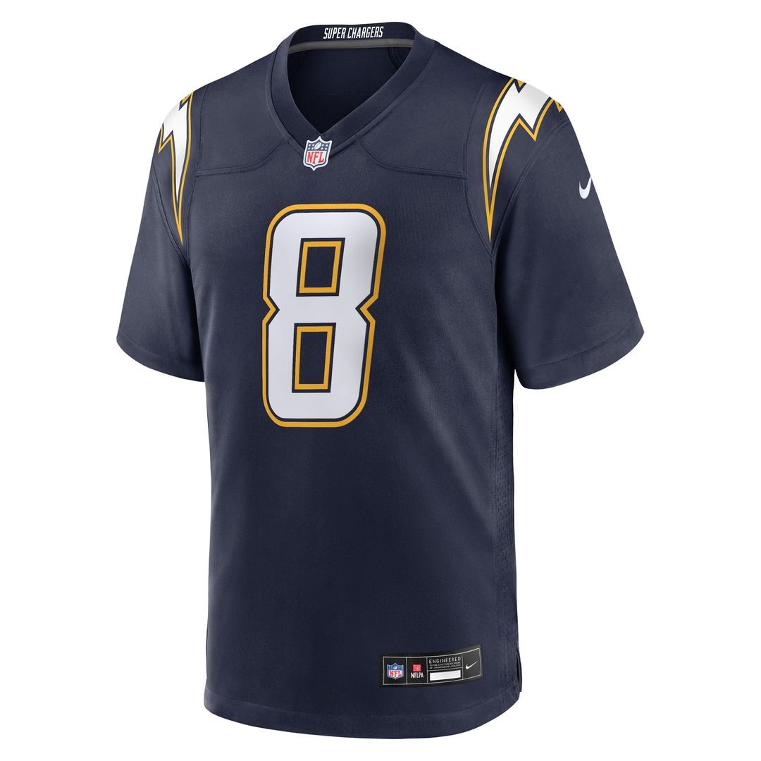 Omarion Hampton Los Angeles Chargers Nike Game Player Jersey - Powder Blue