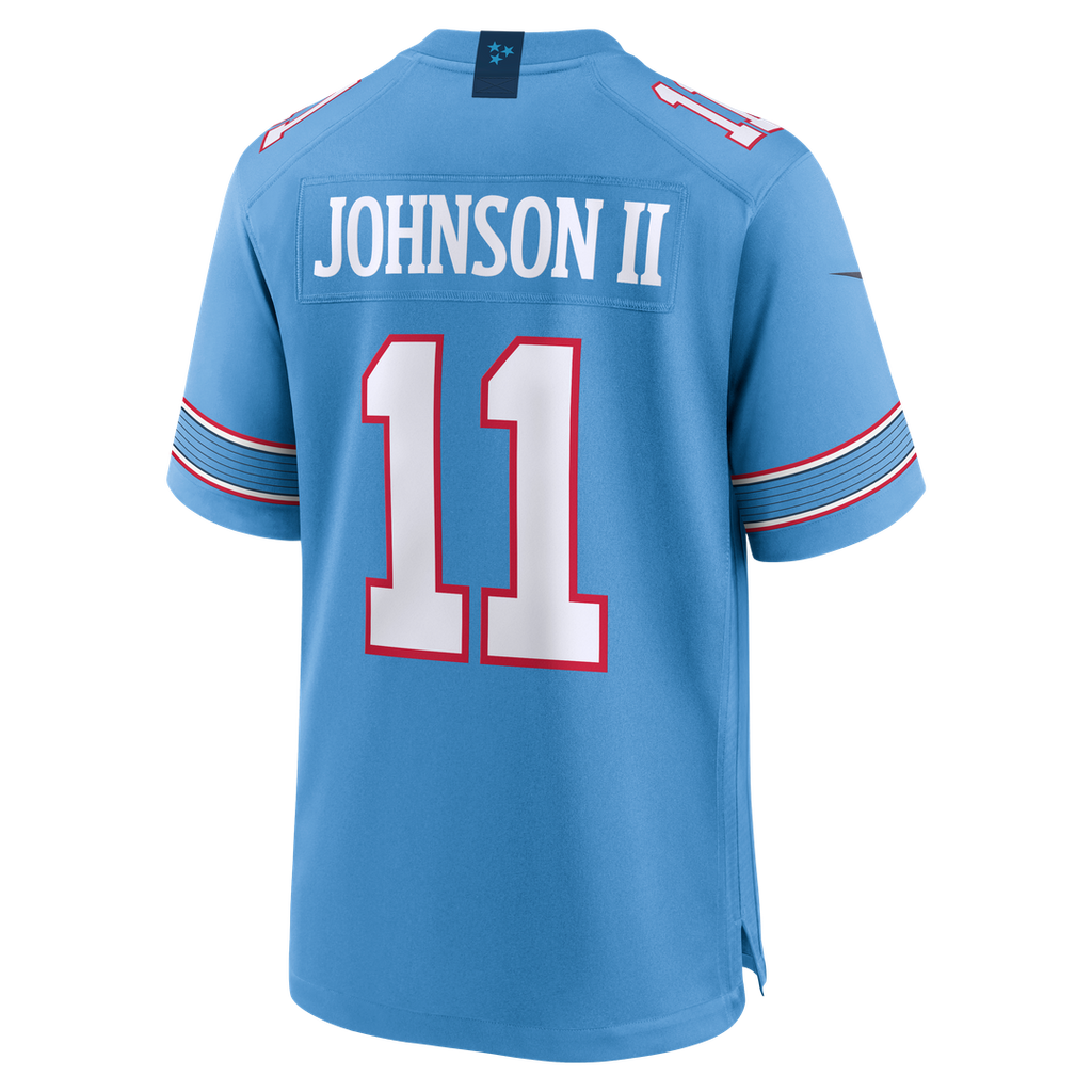 Jermaine Johnson II Tennessee Titans Nike Team Game Jersey - Light Blue