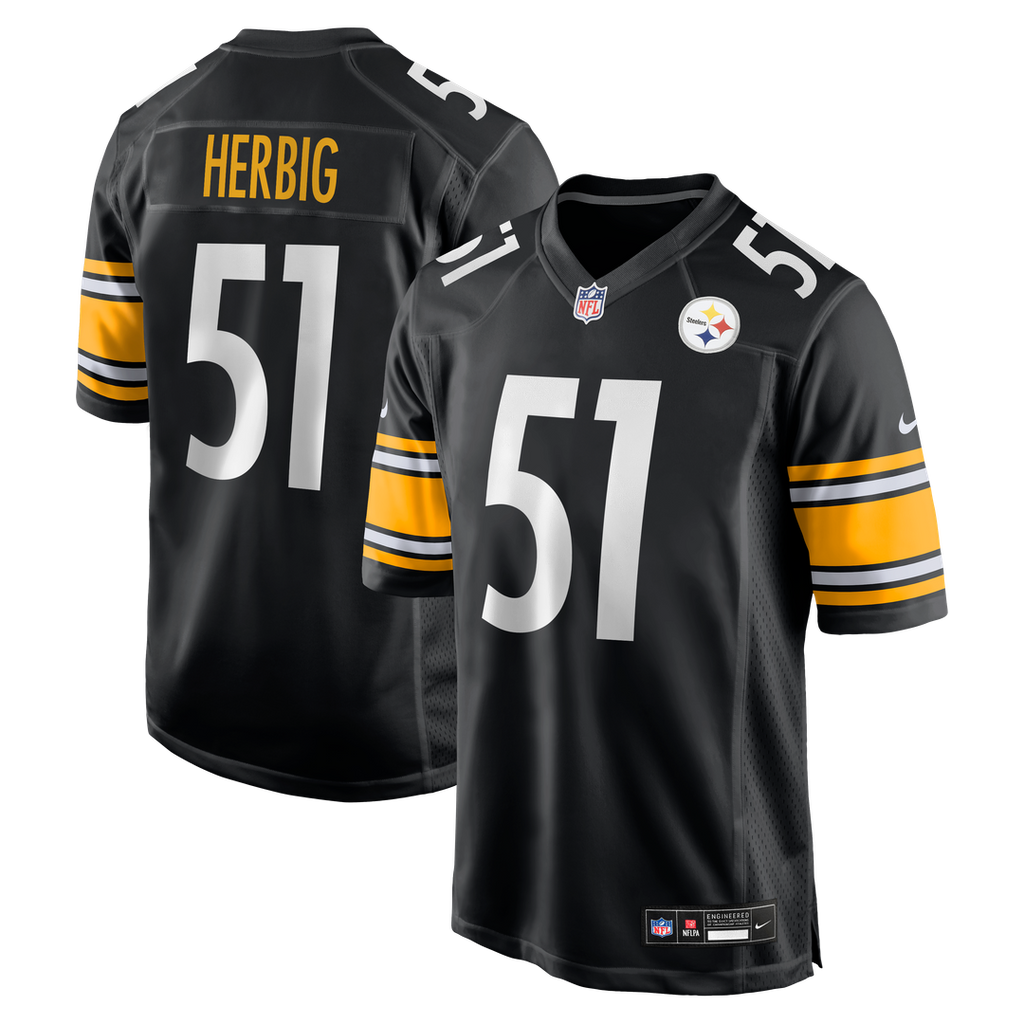 Nick Herbig Pittsburgh Steelers Nike  Game Jersey -  Black