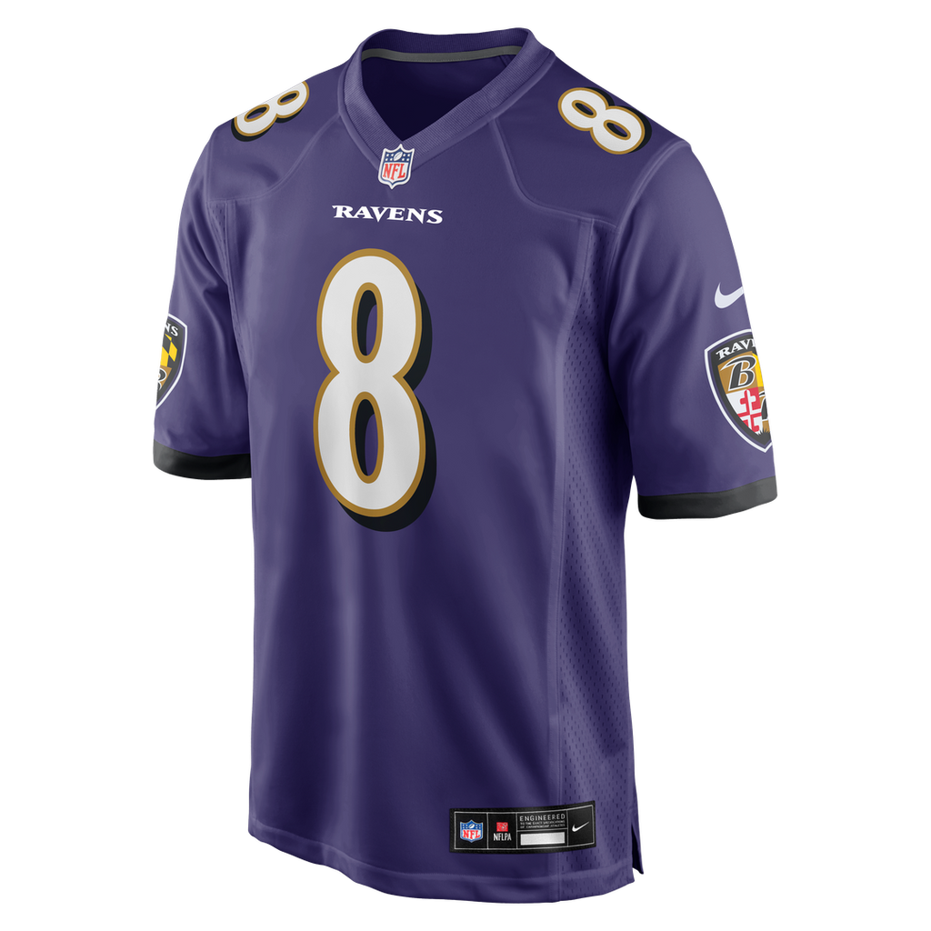 Lamar Jackson Baltimore Ravens Nike Game Jersey - Purple