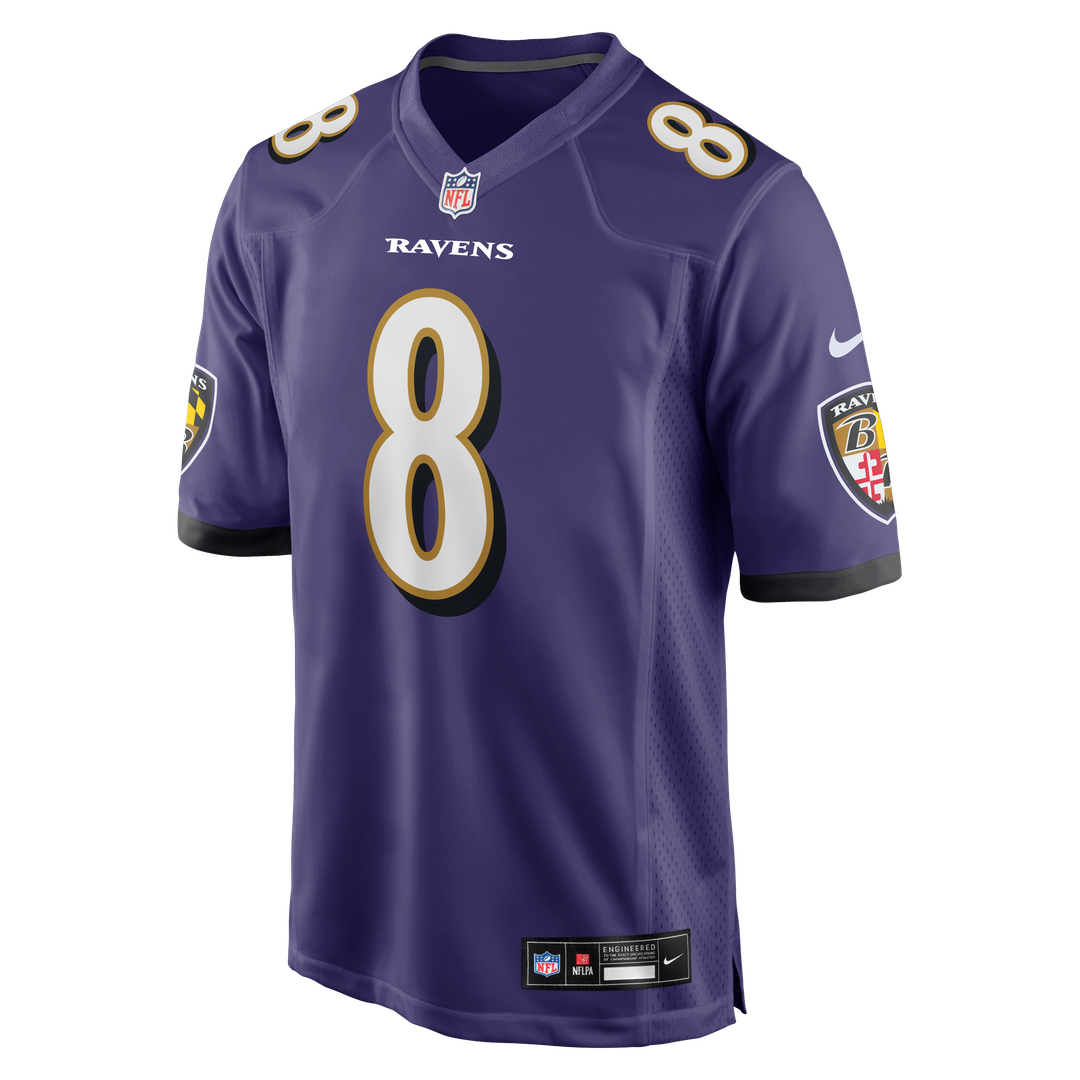 Lamar Jackson Baltimore Ravens Nike Game Jersey - Purple
