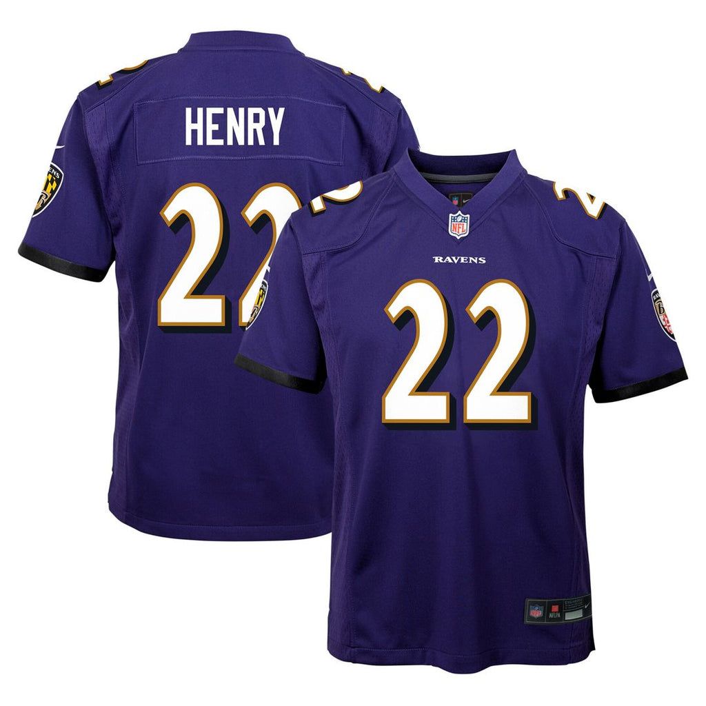 Derrick Henry Baltimore Ravens Nike Youth Game Jersey - Purple