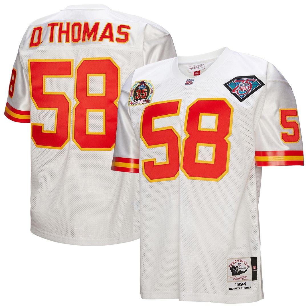 Derrick Thomas Kansas City Chiefs 1994 Mitchell & Ness Authentic Throwback Retired Player Jersey - White