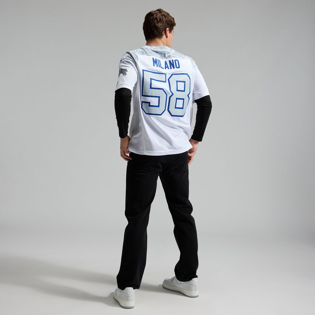 Matt Milano Buffalo Bills Nike 2025 Rivalries Collection Stitched Limited Jersey - White