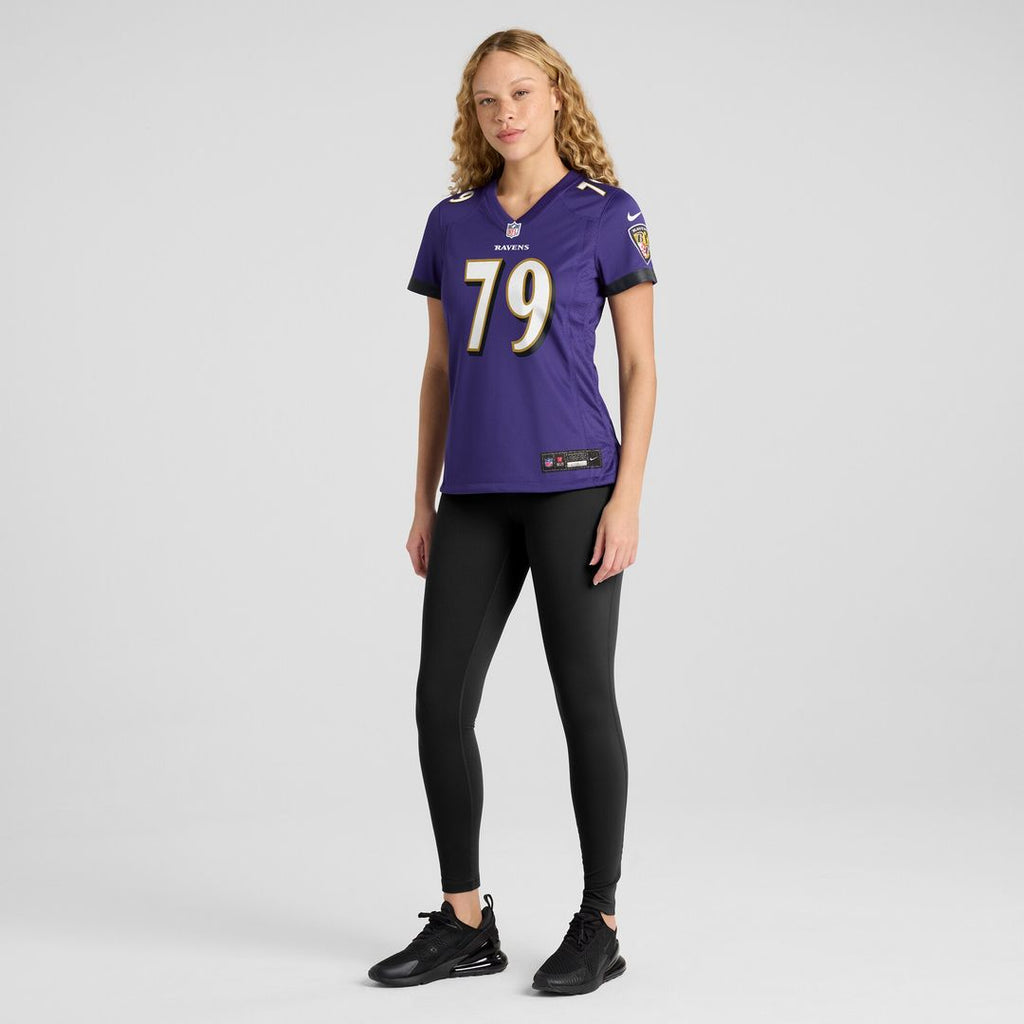 Ronnie Stanley Baltimore Ravens Nike Women's Game Jersey - Purple