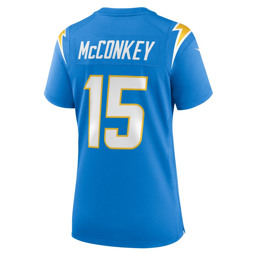 Ladd McConkey Los Angeles Chargers Nike Women's Alternate Charger Power Game Jersey - Gold