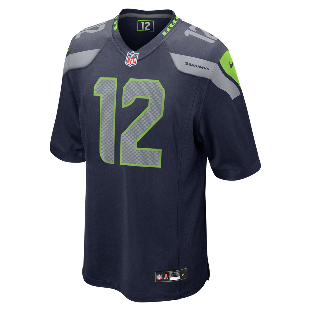12s Seattle Seahawks Nike Game Jersey - White