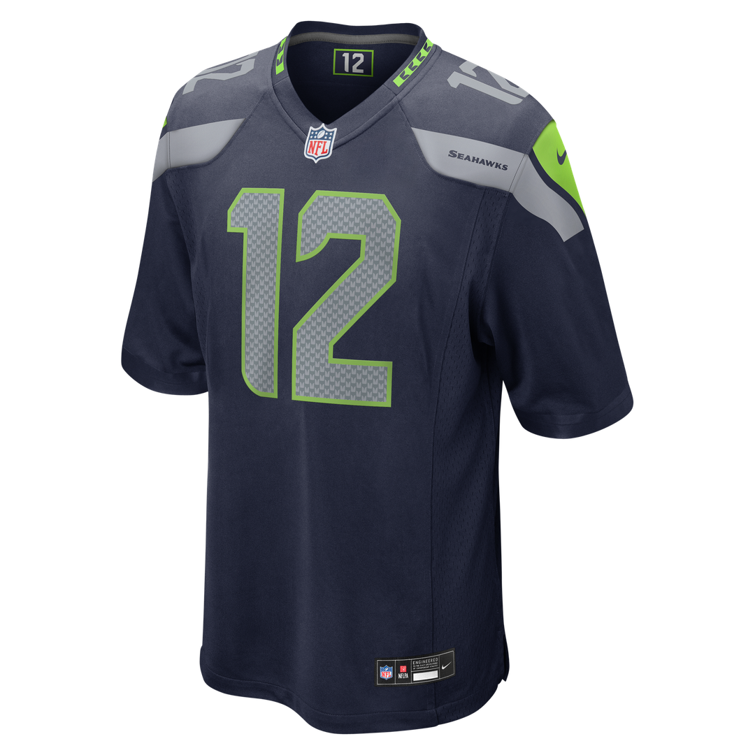 12s Seattle Seahawks Nike Game Jersey - White
