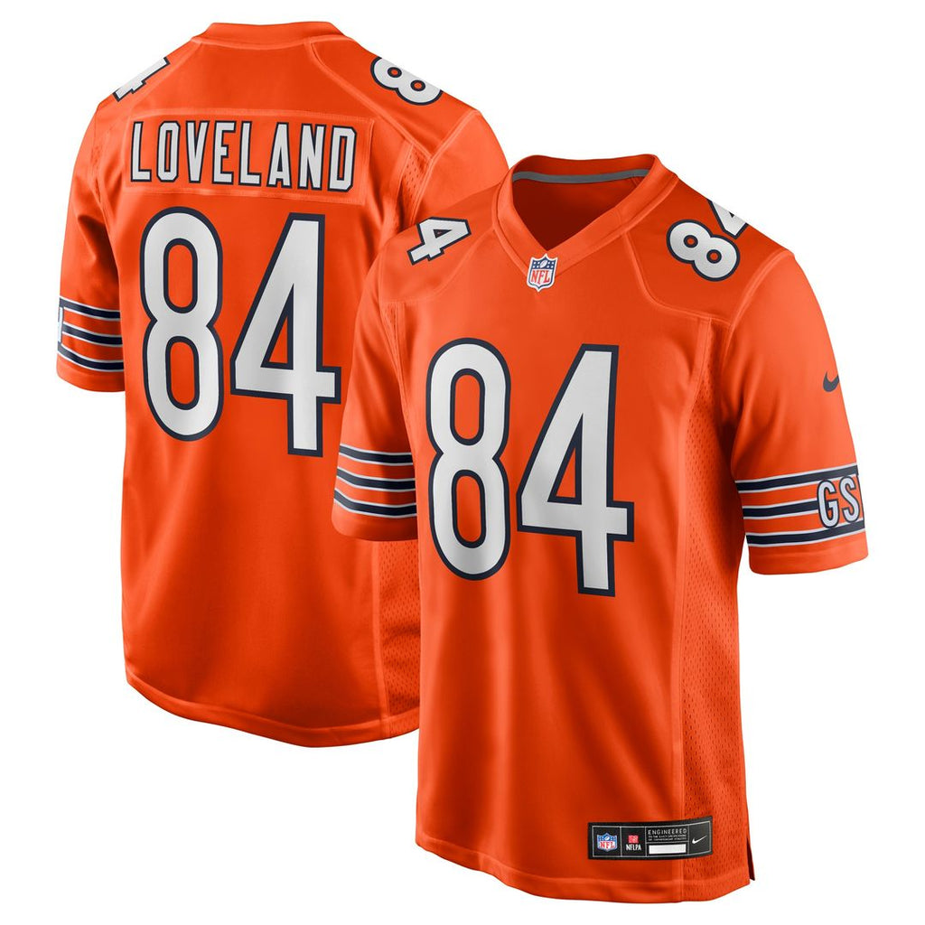 Colston Loveland Chicago Bears Nike Alternate Game Player Jersey - Orange