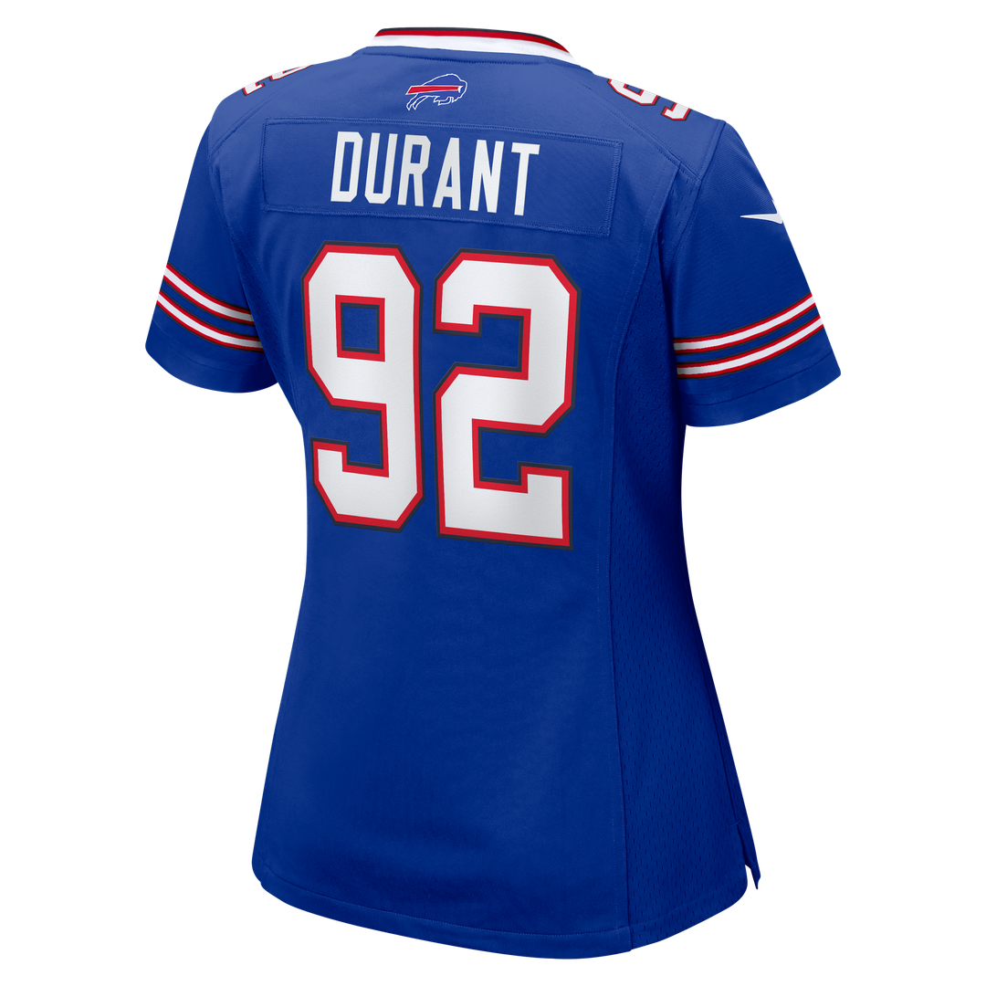 Zane Durant Buffalo Bills Nike Women's Team Game Jersey -  Royal