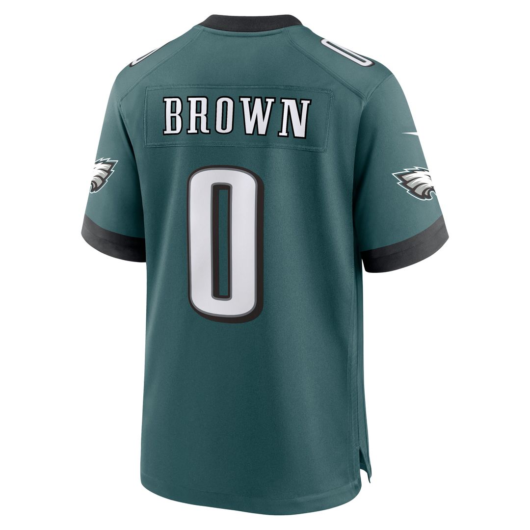 Marquise Brown Philadelphia Eagles Nike Team Game Jersey -  Midnight Green