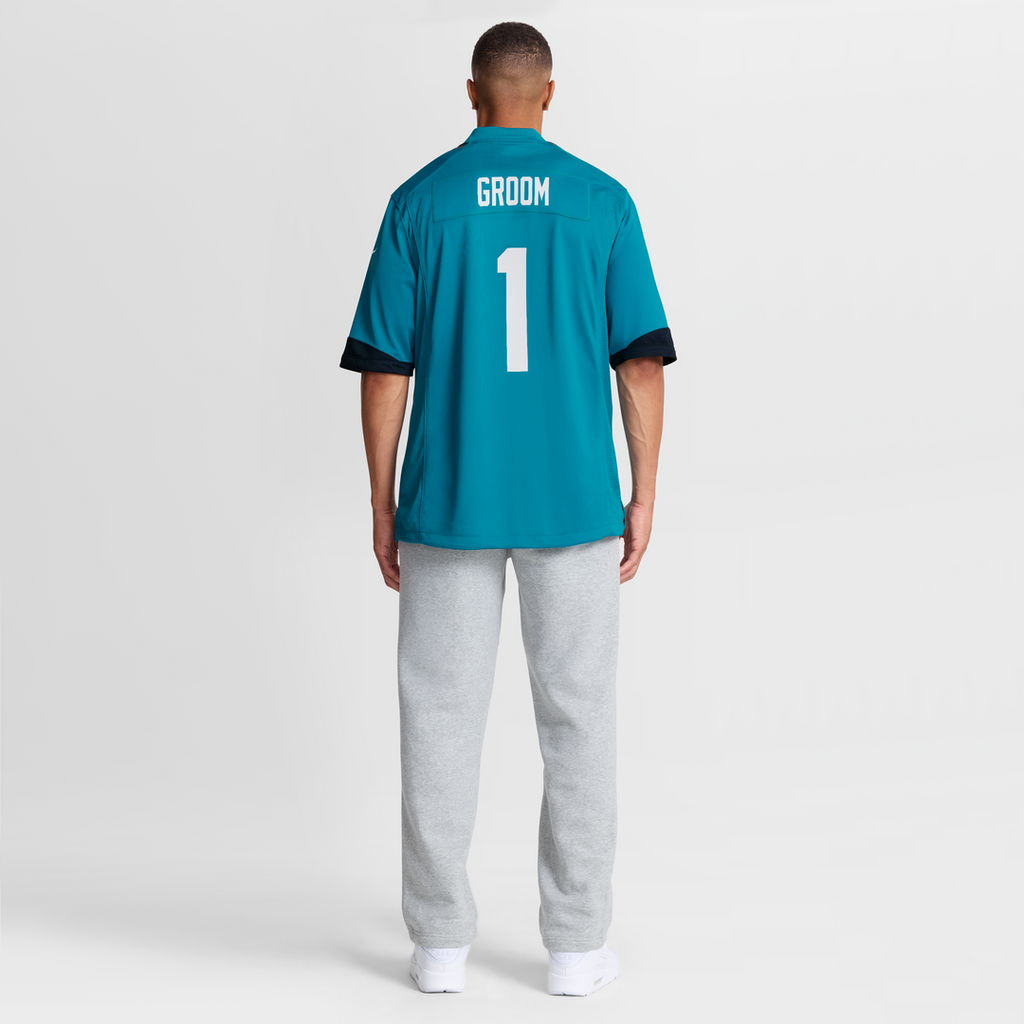 Number 1 Groom Jacksonville Jaguars Nike Game Jersey - Teal