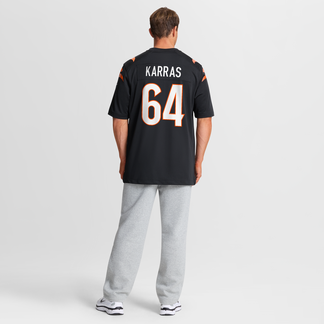 Ted Karras Cincinnati Bengals Nike Game Player Jersey - Black