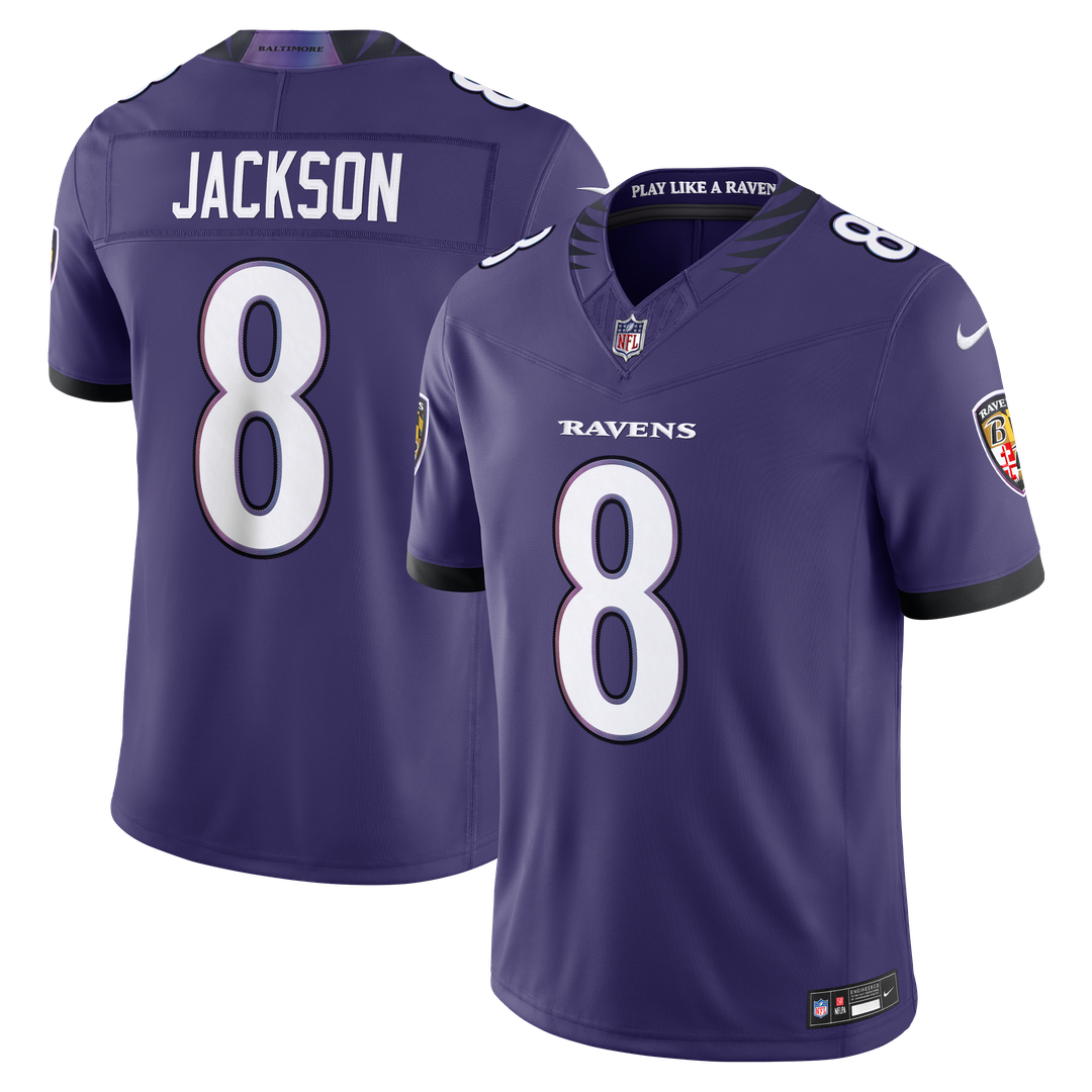 Lamar Jackson Baltimore Ravens Nike Vapor F.U.S.E. Stitched Limited Jersey - Purple