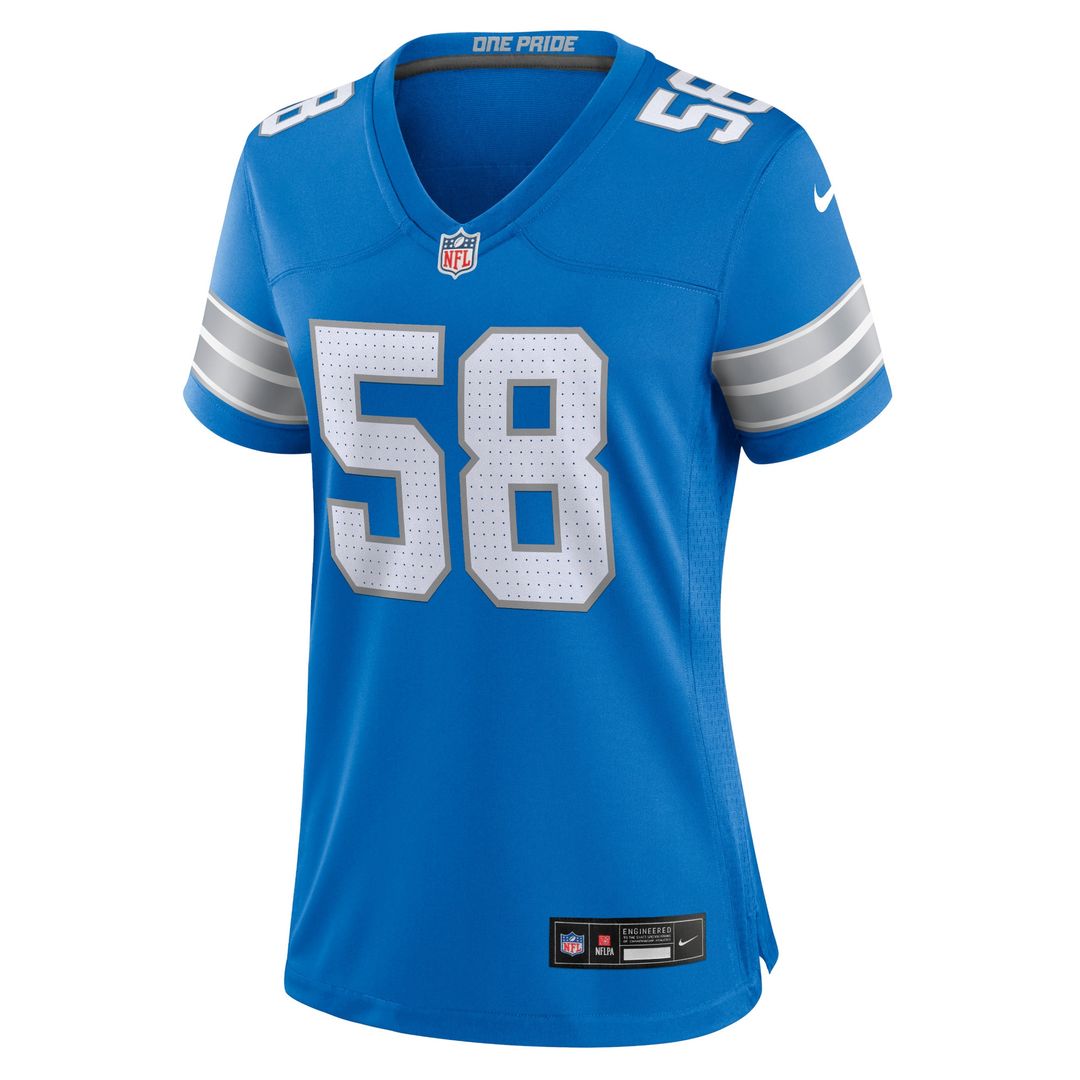 Penei Sewell Detroit Lions Nike Women's 2nd Alternate Game Jersey - Black