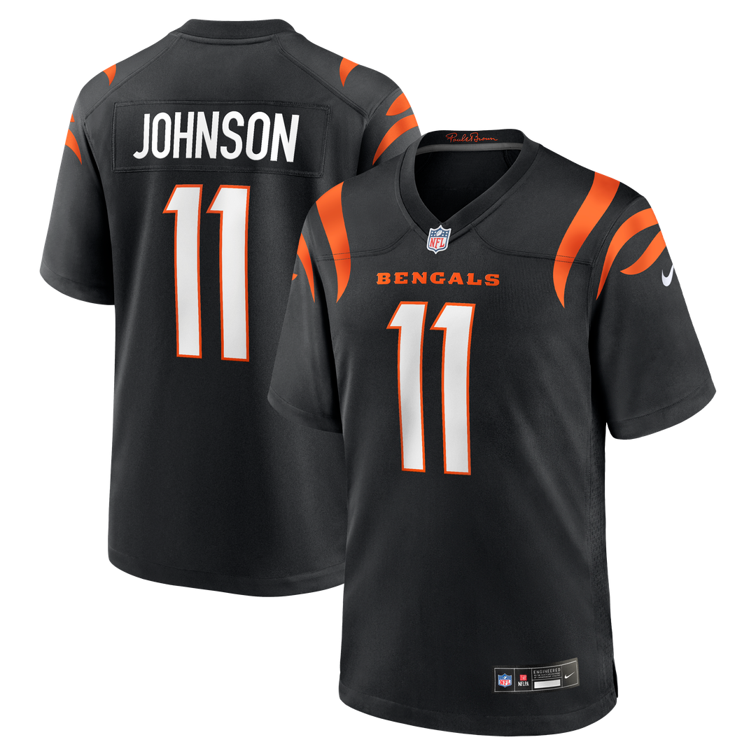Josh Johnson Cincinnati Bengals Nike Team Game Jersey -  Black