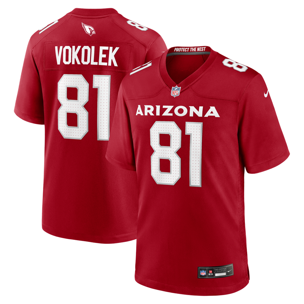 Travis Vokolek Arizona Cardinals Nike Team Game Jersey -  Cardinal