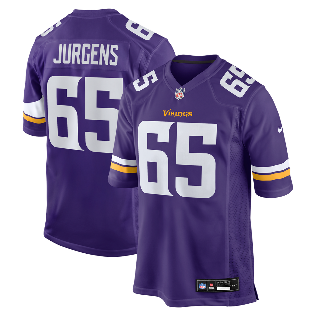 Michael Jurgens Minnesota Vikings Nike Game Jersey -  Purple
