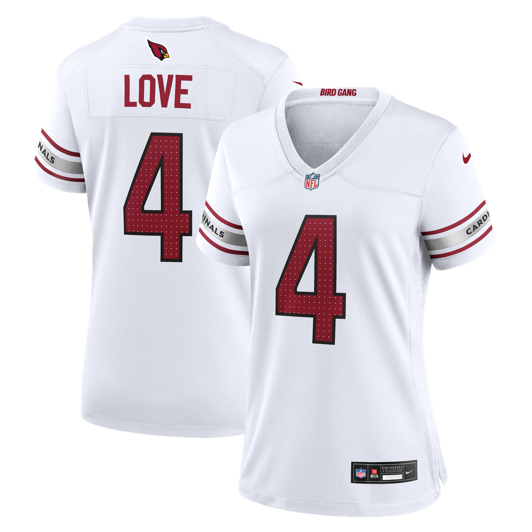 Jeremiyah Love Arizona Cardinals Nike Women's Game Jersey - White