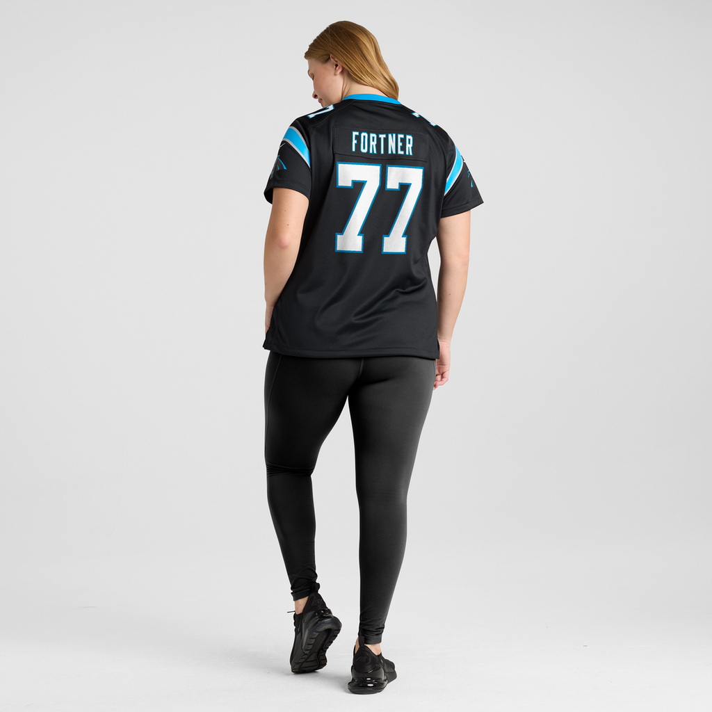 Luke Fortner Carolina Panthers Nike Women's Team Game Jersey -  Black