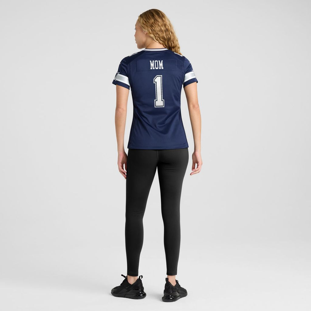 Number 1 Mom Dallas Cowboys Nike Women's Game Jersey - Navy