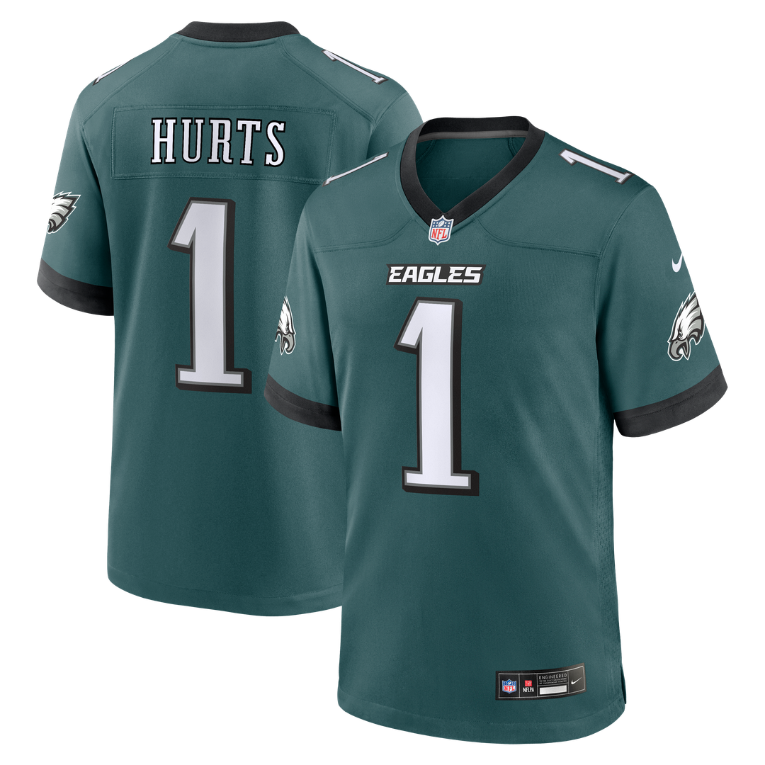 Jalen Hurts Philadelphia Eagles Nike Team Game Jersey -  Midnight Green